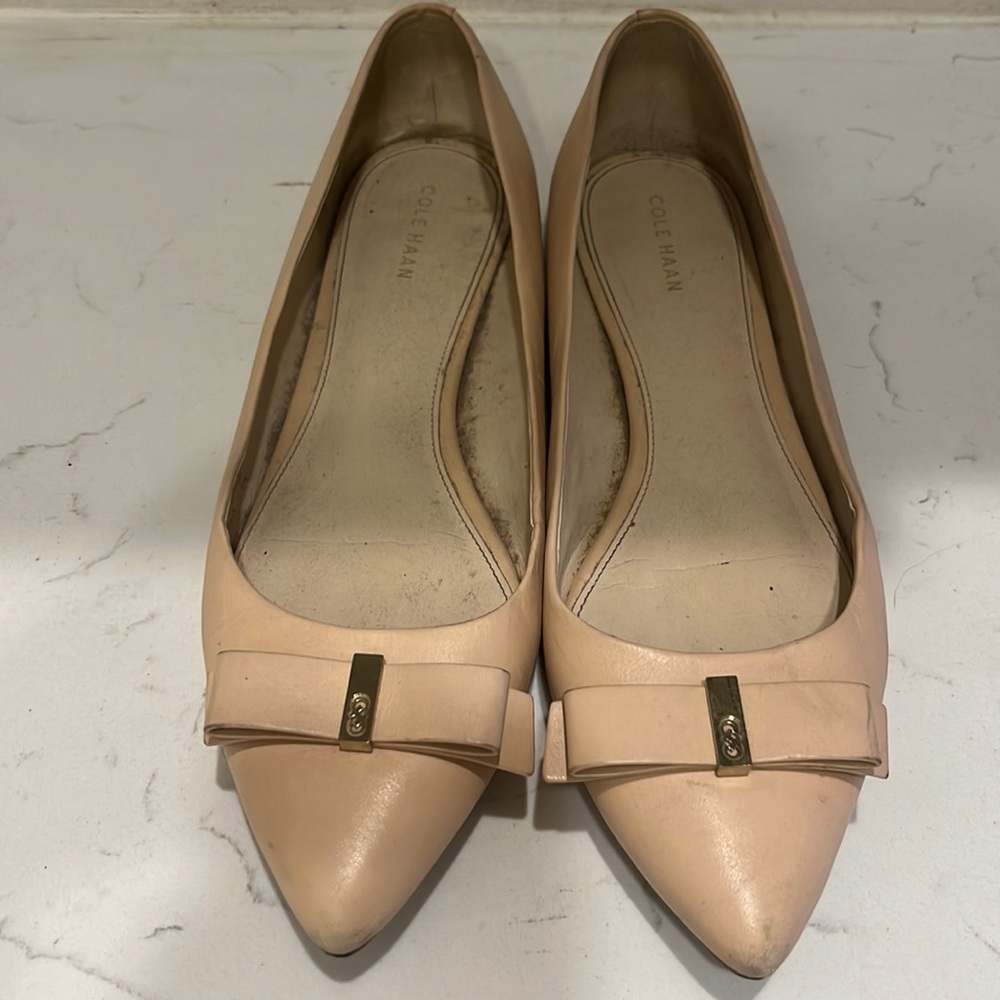 Cole Haan nude flats
